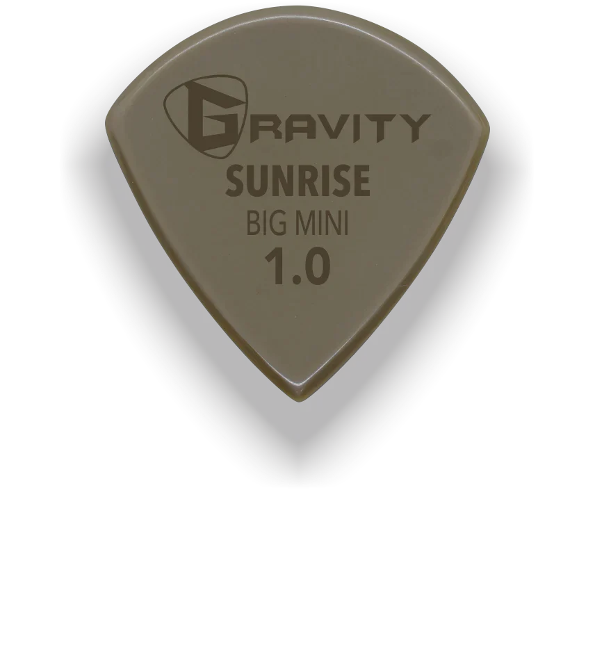 Gravity Picks Sunrise Gold Big Mini 1mm Polished | Tan