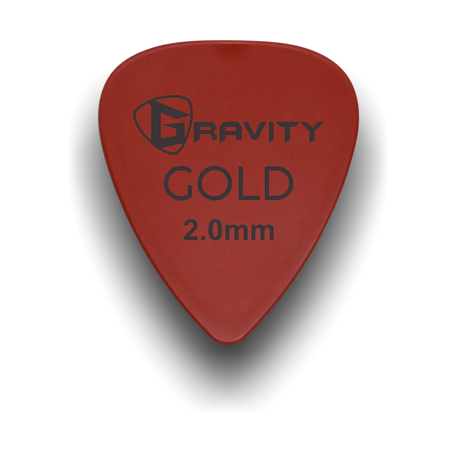 Gravity Picks GP20RD 2.0mm Gold Series | Red