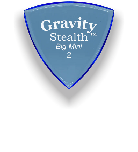 Gravity Picks Stealth Big Mini 2mm Polished | Blue