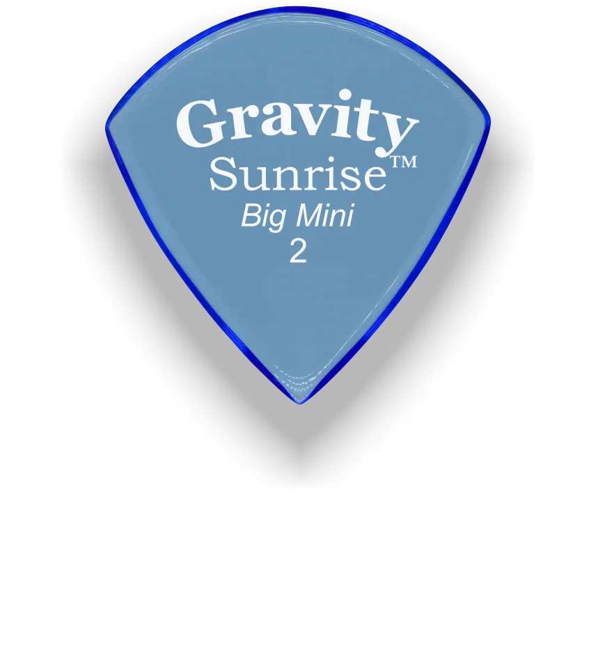 Gravity Picks Sunrise Big Mini 2mm Polished | Blue