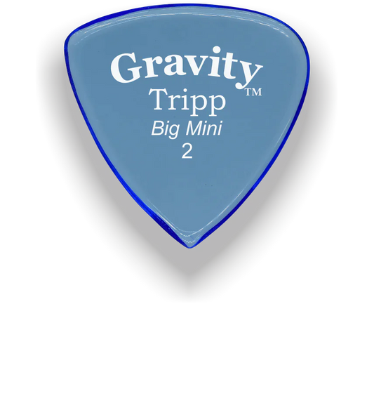 Gravity Picks Tripp Big Mini 2mm Polished | Blue