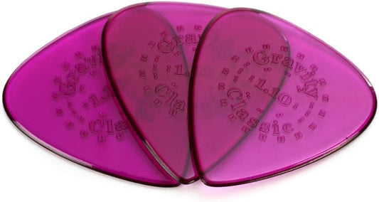 Gravity Picks Classic Standard 1.10 mm Polished 3-Pack | Purple
