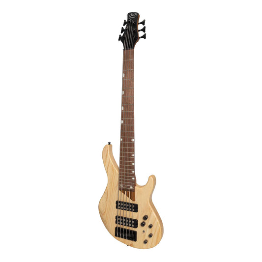 J&D Luthiers 48 Series Electric Bass Guitar | 6-String | Natural Satin