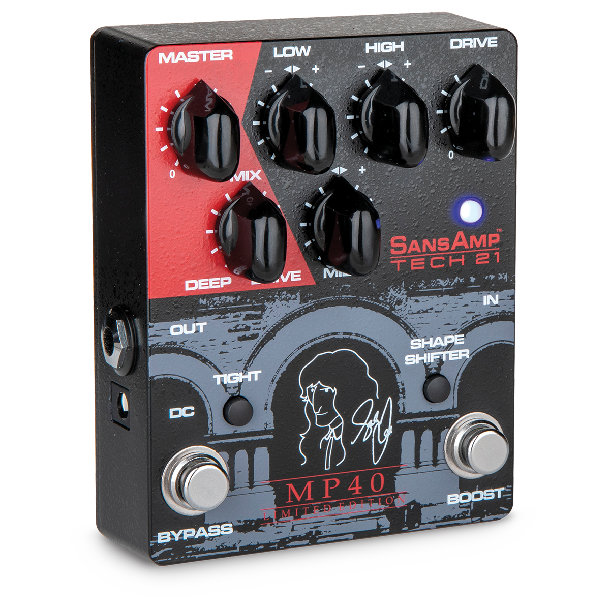 Tech 21 Sansamp MP40 Ltd Ed. Geddy Lee Signature 40th Ann. 'Moving Pictures' Pedal