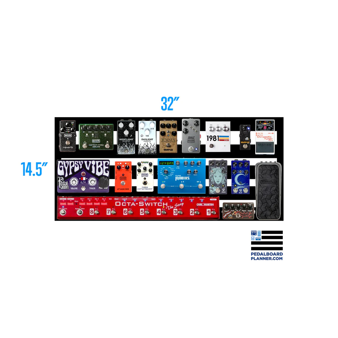 Pedaltrain PT-N32-TCW Novo 32 | Tour Case with Wheels