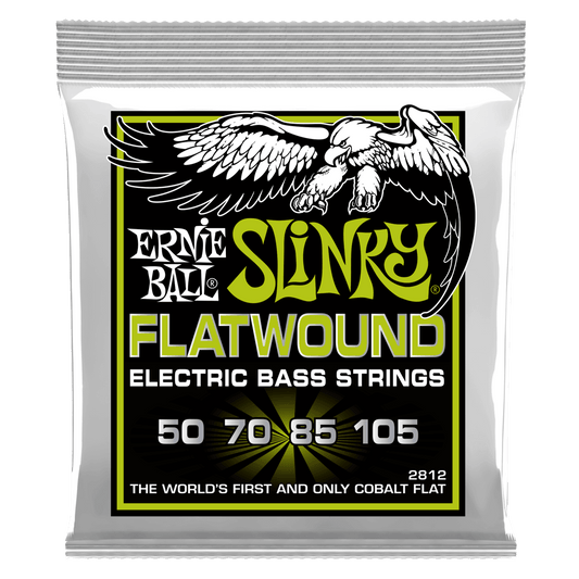 Ernie Ball P02812 Regular Slinky Flatwound Electric Bass Strings 50-105 Gauge