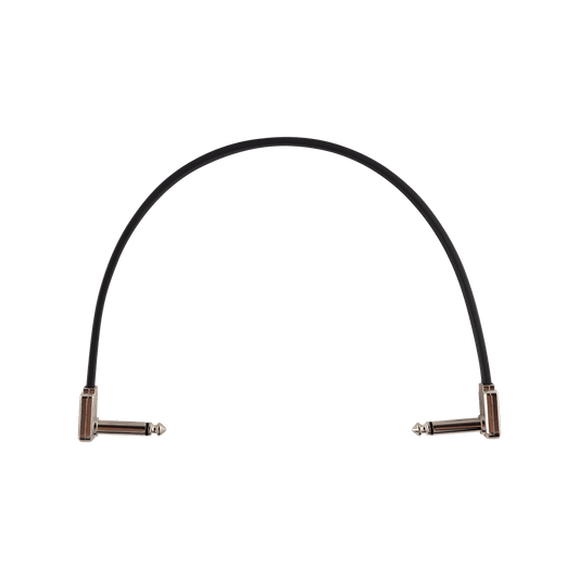 Ernie Ball 12" Single Flat Ribbon Patch Cable - Black
