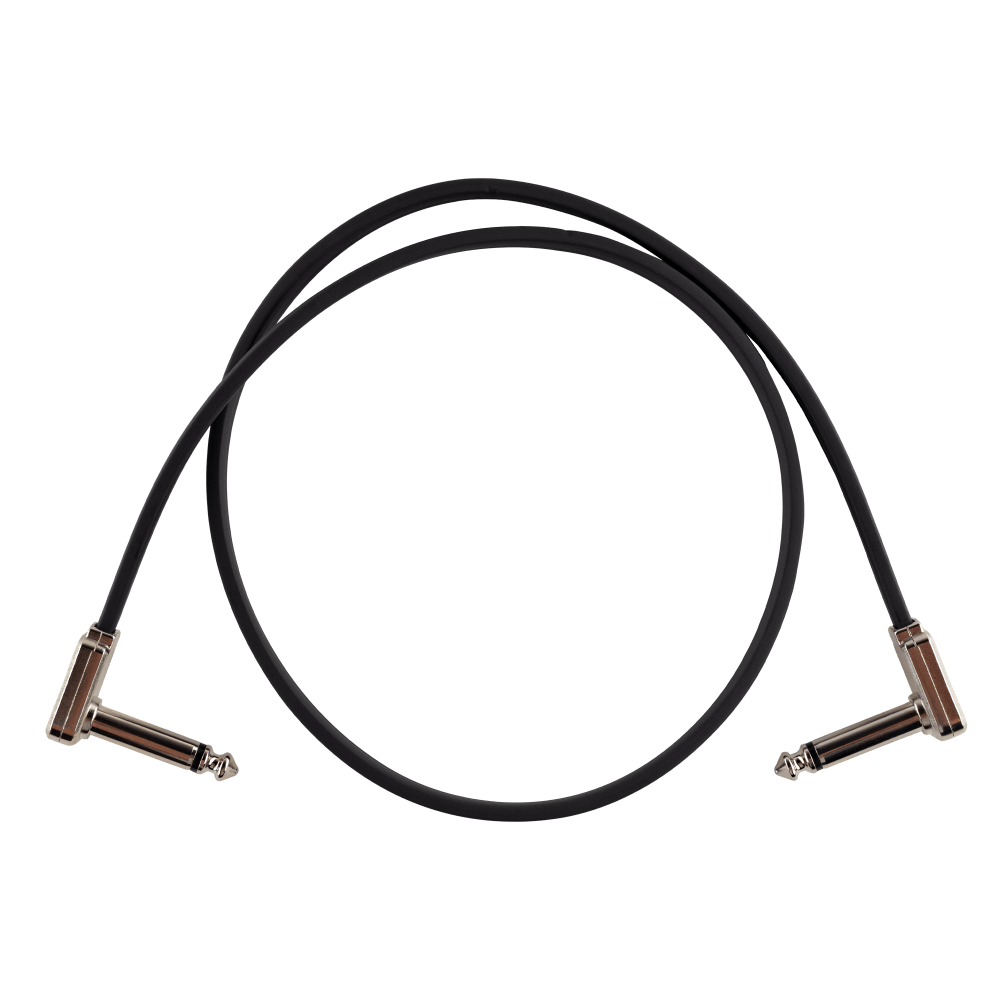 Ernie Ball 24" Single Flat Ribbon Patch Cable - Black
