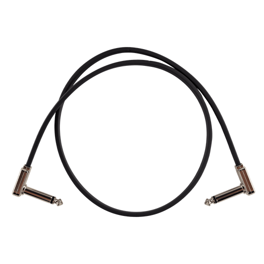 Ernie Ball 24" Single Flat Ribbon Patch Cable - Black