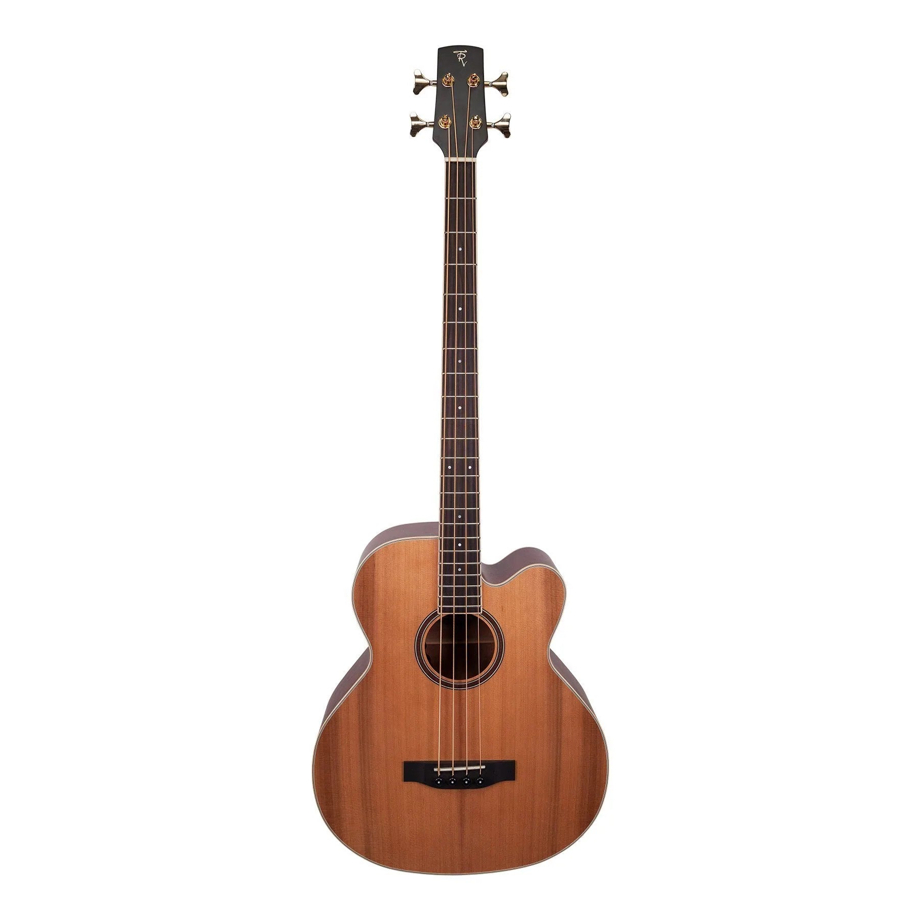 Timberidge 4 Series Acoustic Bass Guitar 4 String Natural Satin