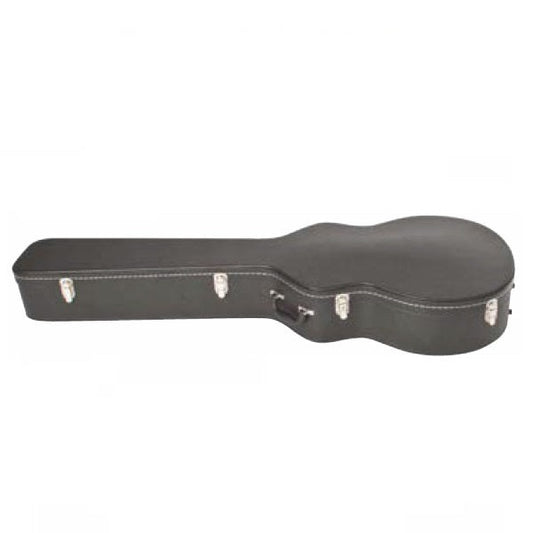 V-Case Acoustic Bass Case | Plywood | Arched Top | Plush Interior| Black Vinyl