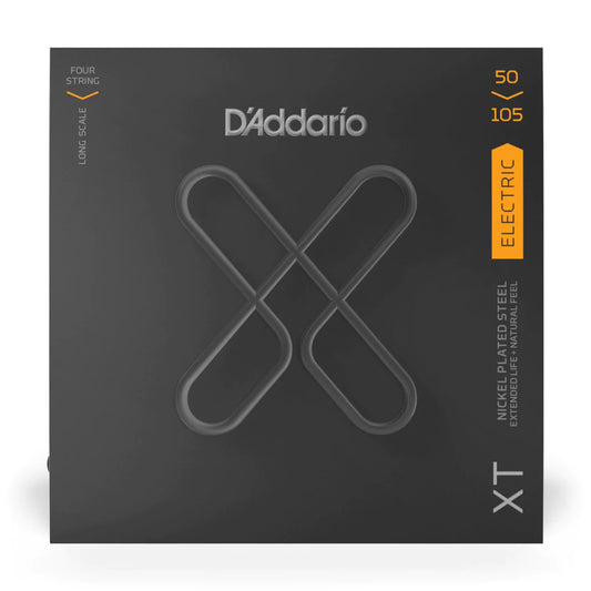 D'Addario XTB50105 | XT Nickel Plated Bass Strings 50-105 Gauge | Medium