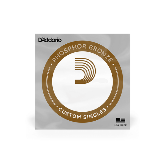 D'Addario PBB045 Phosphor Bronze Acoustic Bass Single Strings Long Scale, .045