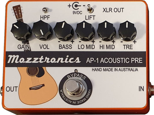 Mozztronics | AP-1 Acoustic Preamp DI