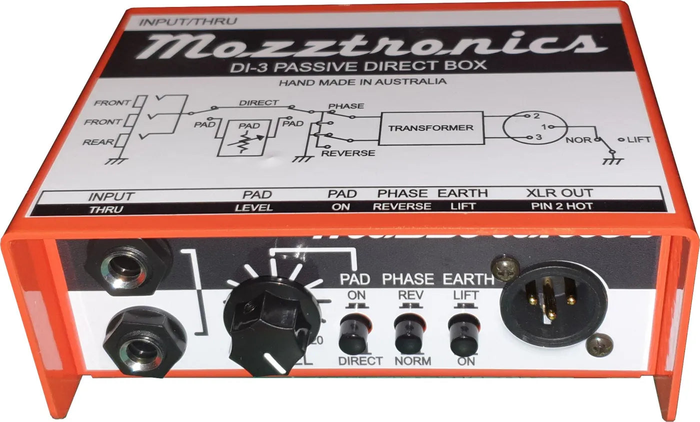 Mozztronics | DI-3 Passive Direct Box