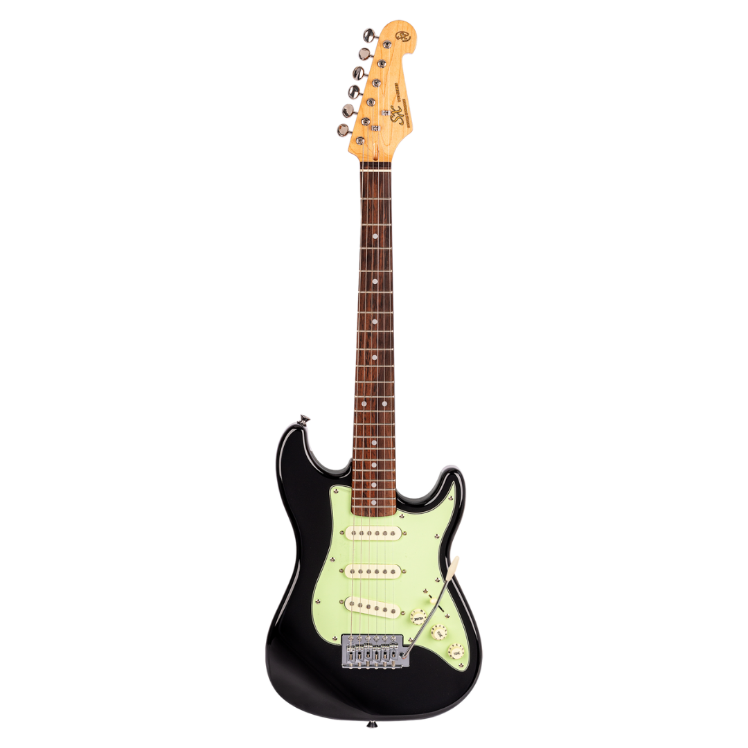 SX VES12B 1/2 Size Vintage Style Electric Guitar | Black