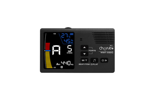 Cherub WMT565C Rechargeable Digital Chromatic 5-in-1 metro tuner