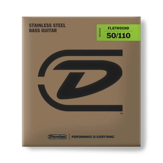 Dunlop DBFS50110 Stainless Steel Flatwound Bass Strings 50-110 Gauge