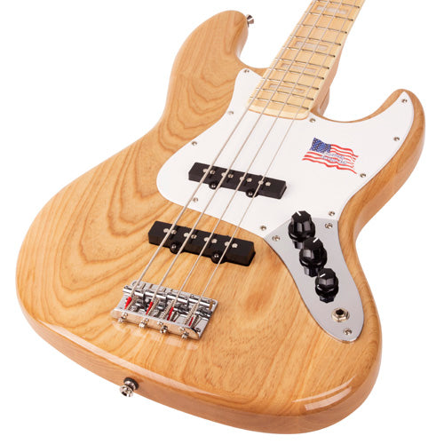 SX ASH6JB Ash Series J-style Electric Bass | Natural Gloss