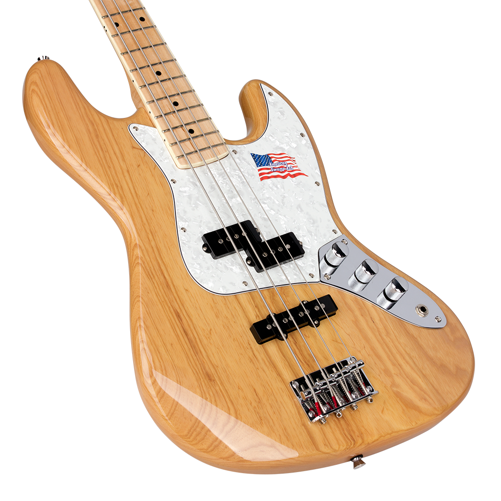 SX ASH5PJ Ash Series PJ Electric Bass | Natural Gloss