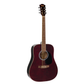 Redding RED50TWR Dreadnought Steel String Acoustic Guitar | Translucent Wine Red