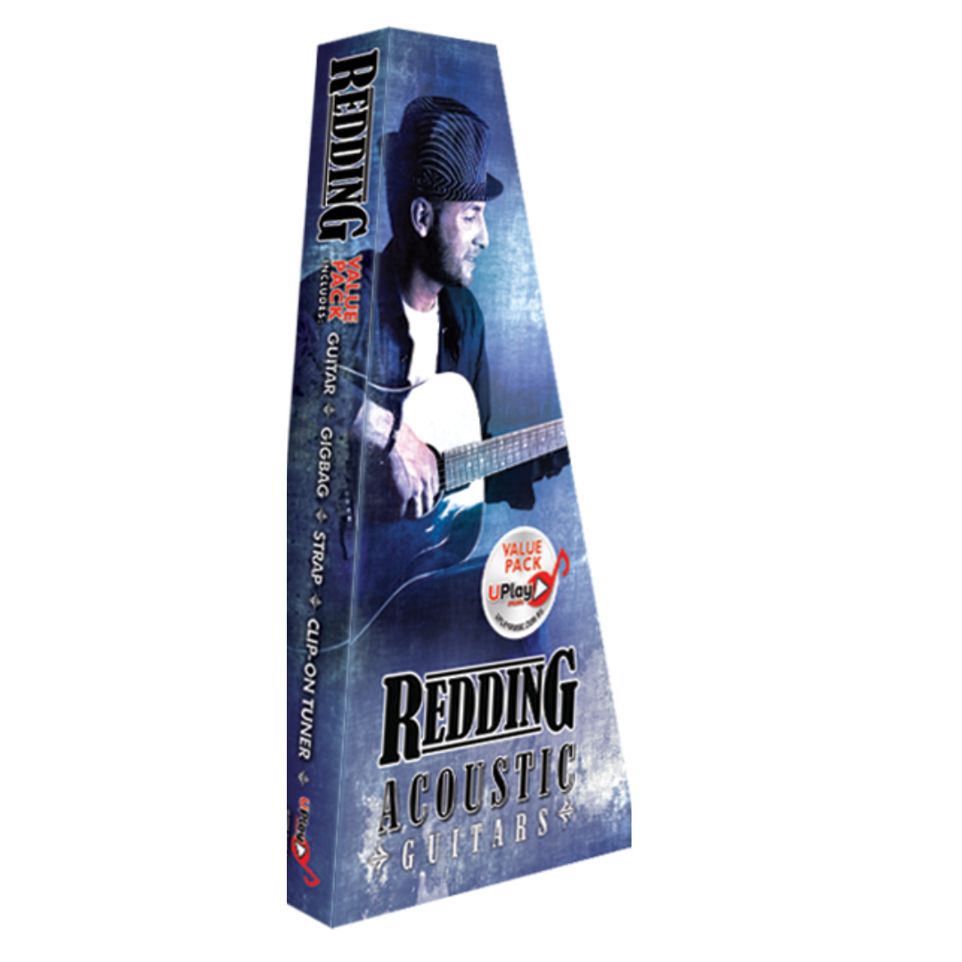 Redding RED50BK Dreadnought Steel String Acoustic Guitar | Black