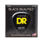 DR Black Beauties Hi-Performance Coated 4-String Bass String Set | Medium | 45-105