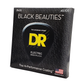 DR Black Beauties Hi-Performance Coated 4-String Bass String Set | Medium | 45-105