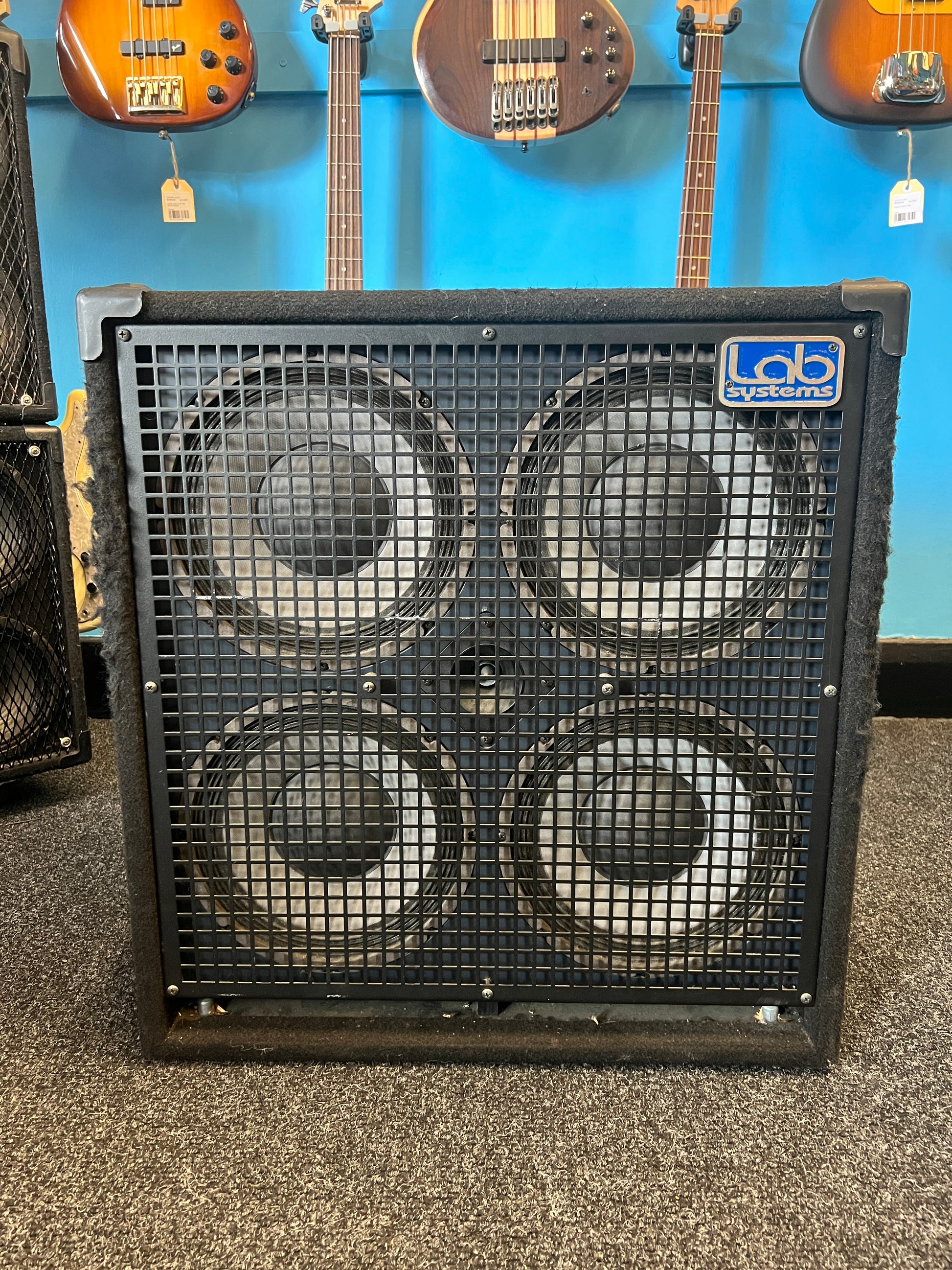 Lab Systems 410HP 4x10 800w 8ohm Bass Speaker Cabinet | Black