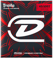 Dunlop DRT45105T String Lab Stainless Steel Roundwound Bass Strings 45-105 Gauge | Robert Trujillo 4-String Taper