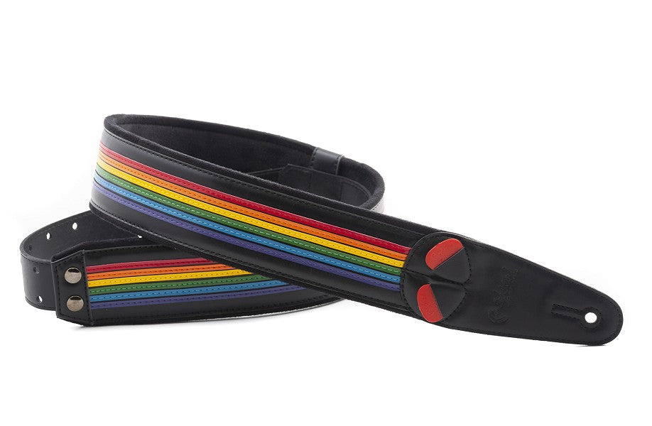 Right On Straps | Prisma Rainbow Guitar Strap - VEGAN LEATHER