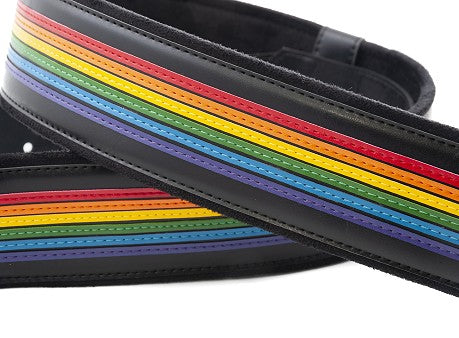 Right On Straps | Prisma Rainbow Guitar Strap - VEGAN LEATHER