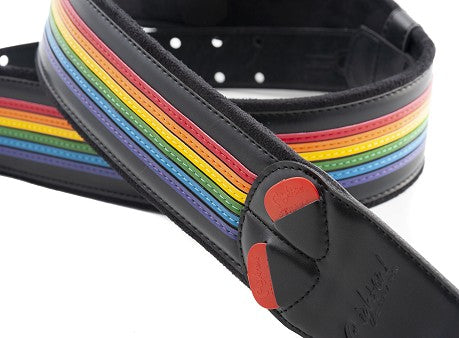 Right On Straps | Prisma Rainbow Guitar Strap - VEGAN LEATHER
