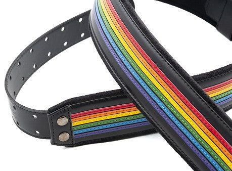 Right On Straps | Prisma Rainbow Guitar Strap - VEGAN LEATHER