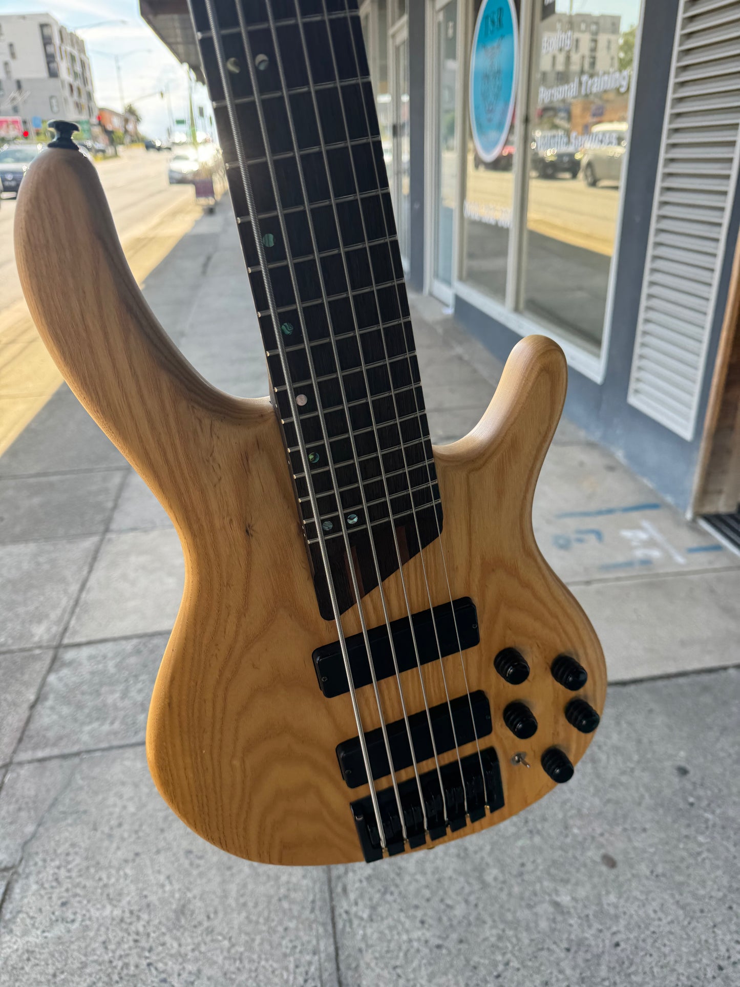 Cort B6 Plus 6-String Bass Guitar | Natural