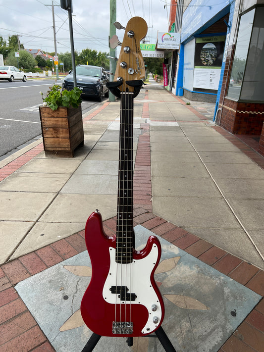 Squier by Fender Precision Bass Guitar Made in Korea | Red