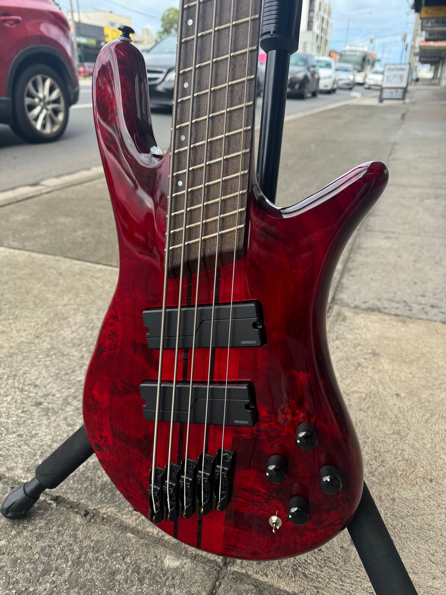 Spector NS Dimension 5 Multiscale Bass | Inferno Red