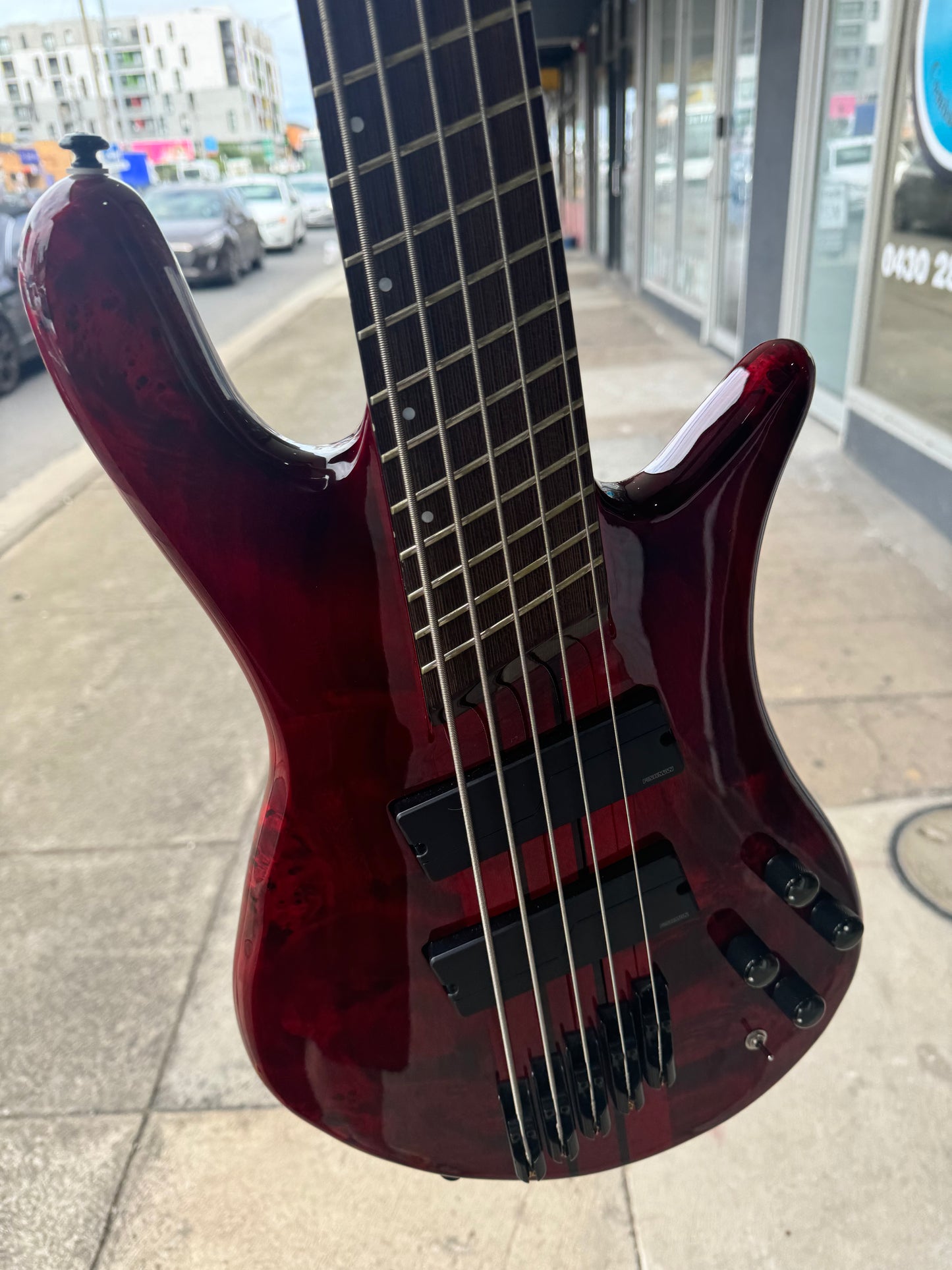 Spector NS Dimension 5 Multiscale Bass | Inferno Red