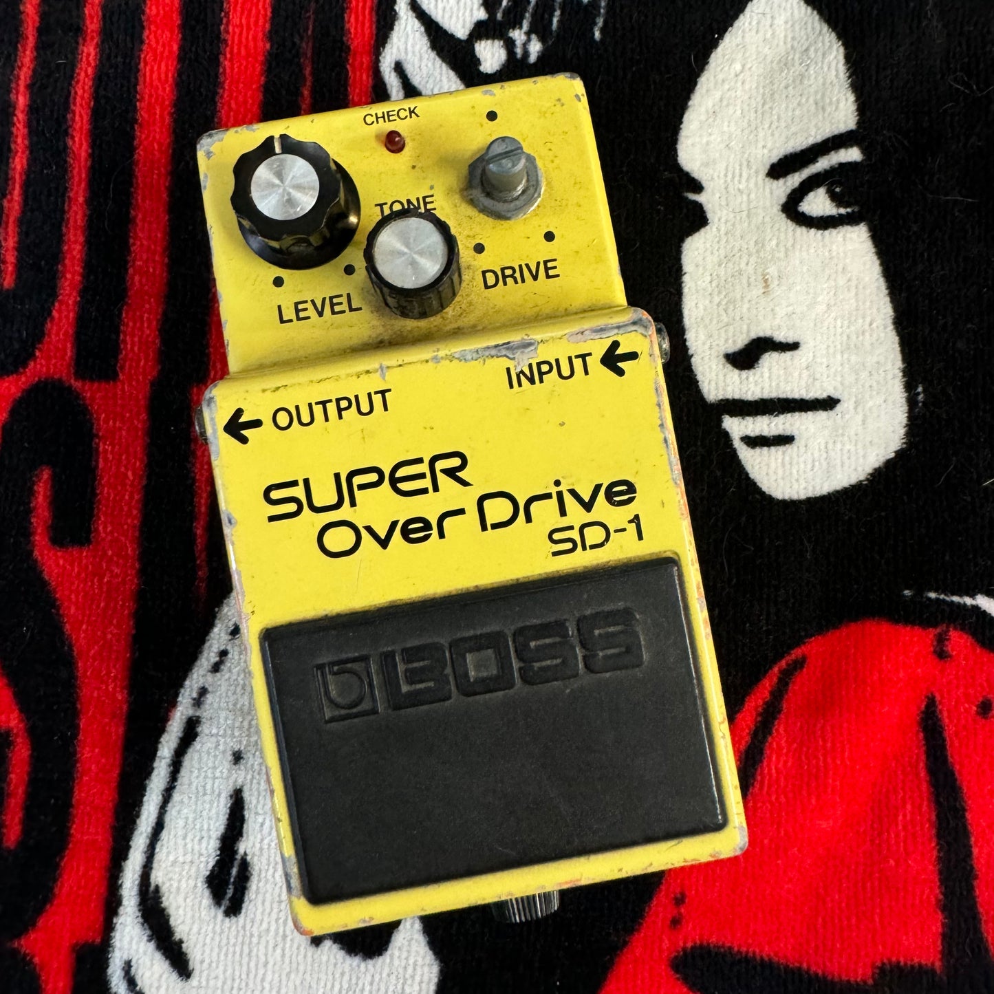 Boss SD-1 Super Overdrive Pedal Black Label 1982