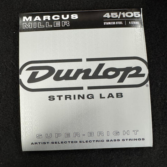 Dunlop DBMM45105 Super Bright Stainless Steel Bass Strings 45-105 Gauge | Marcus Miller