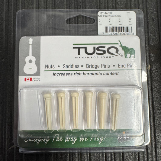 Graph Tech PP-1122-00 Tusq Bridge Pins | White