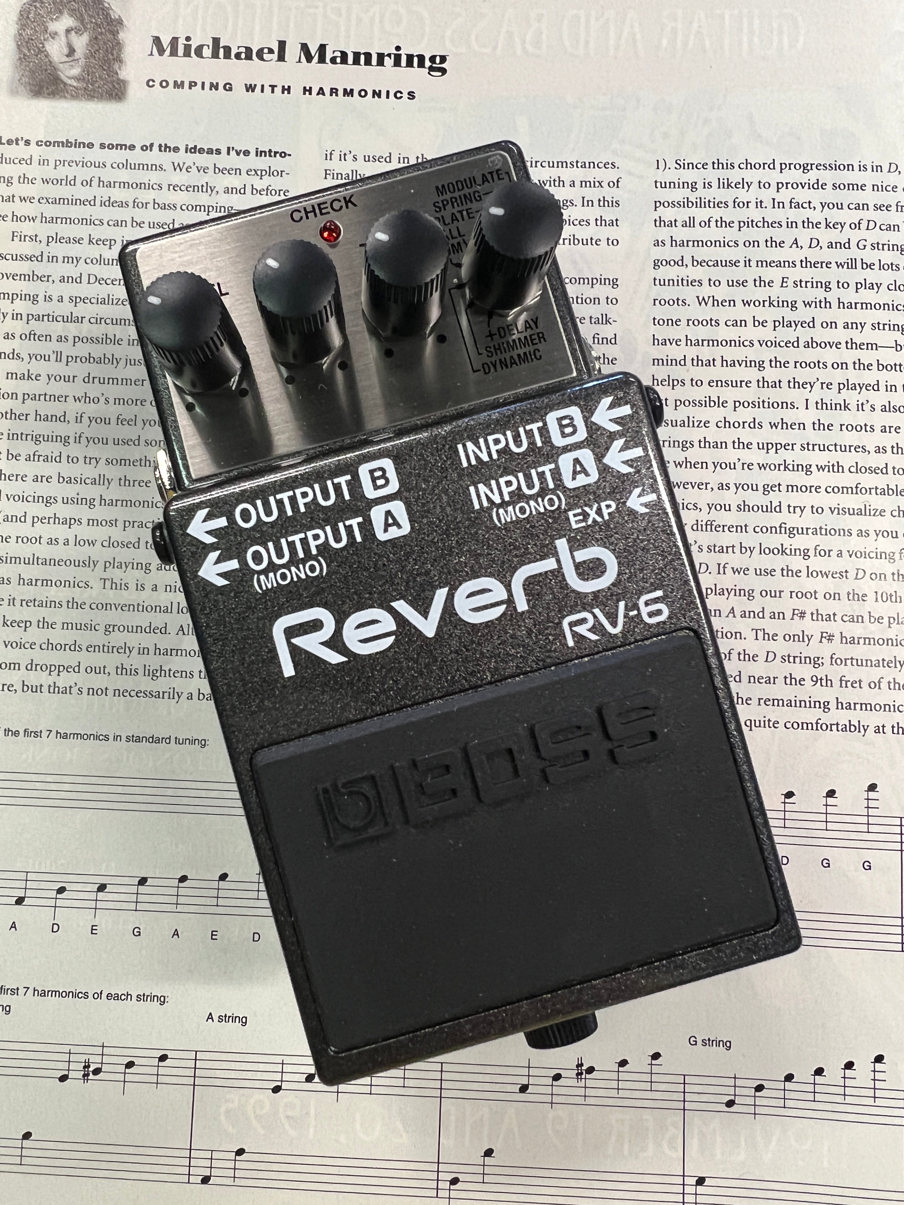 Boss RV-6 Reverb Effects Pedal