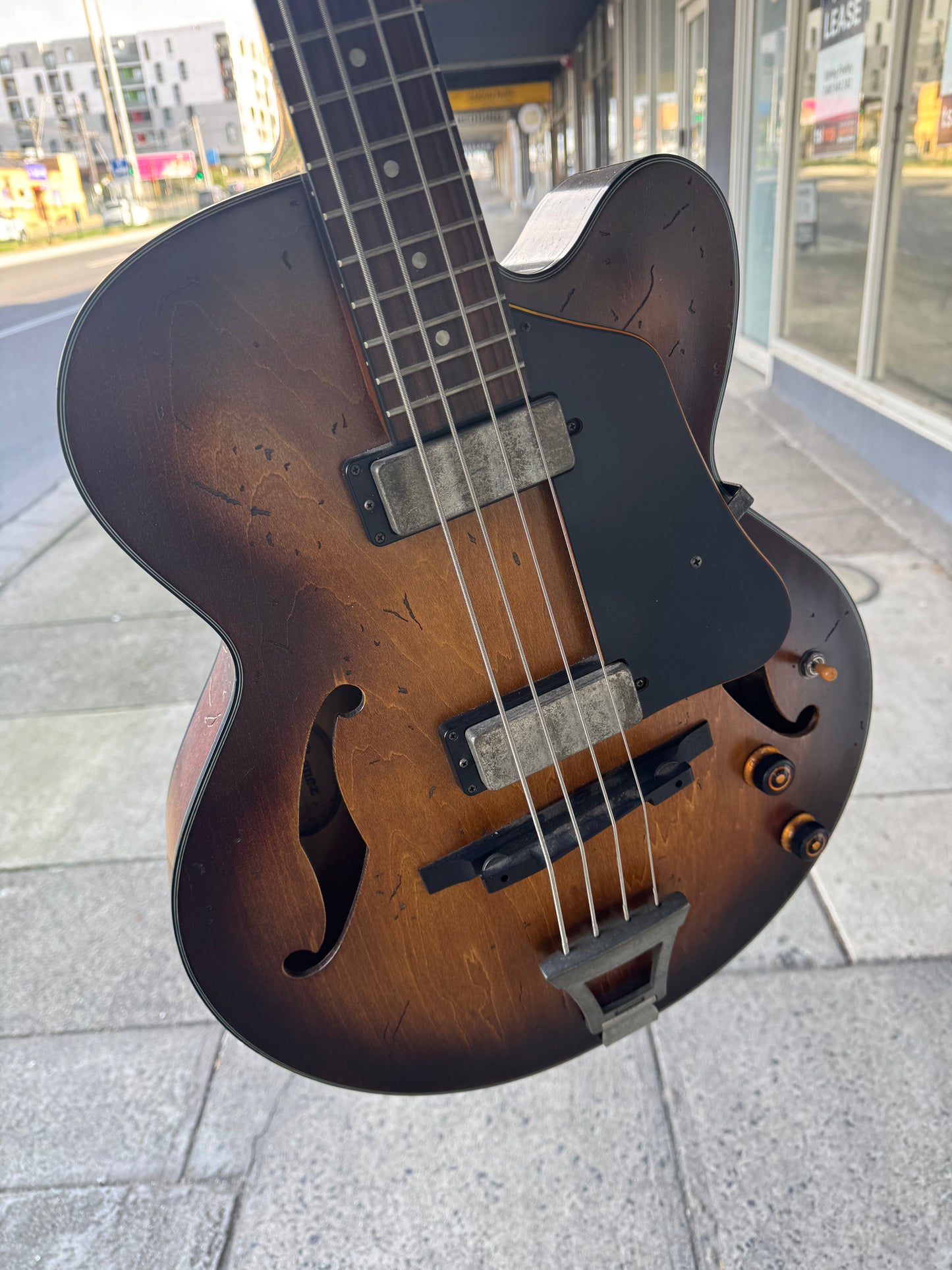 Ibanez AFBV200A Artcore Hollow Body 4-String Bass Guitar