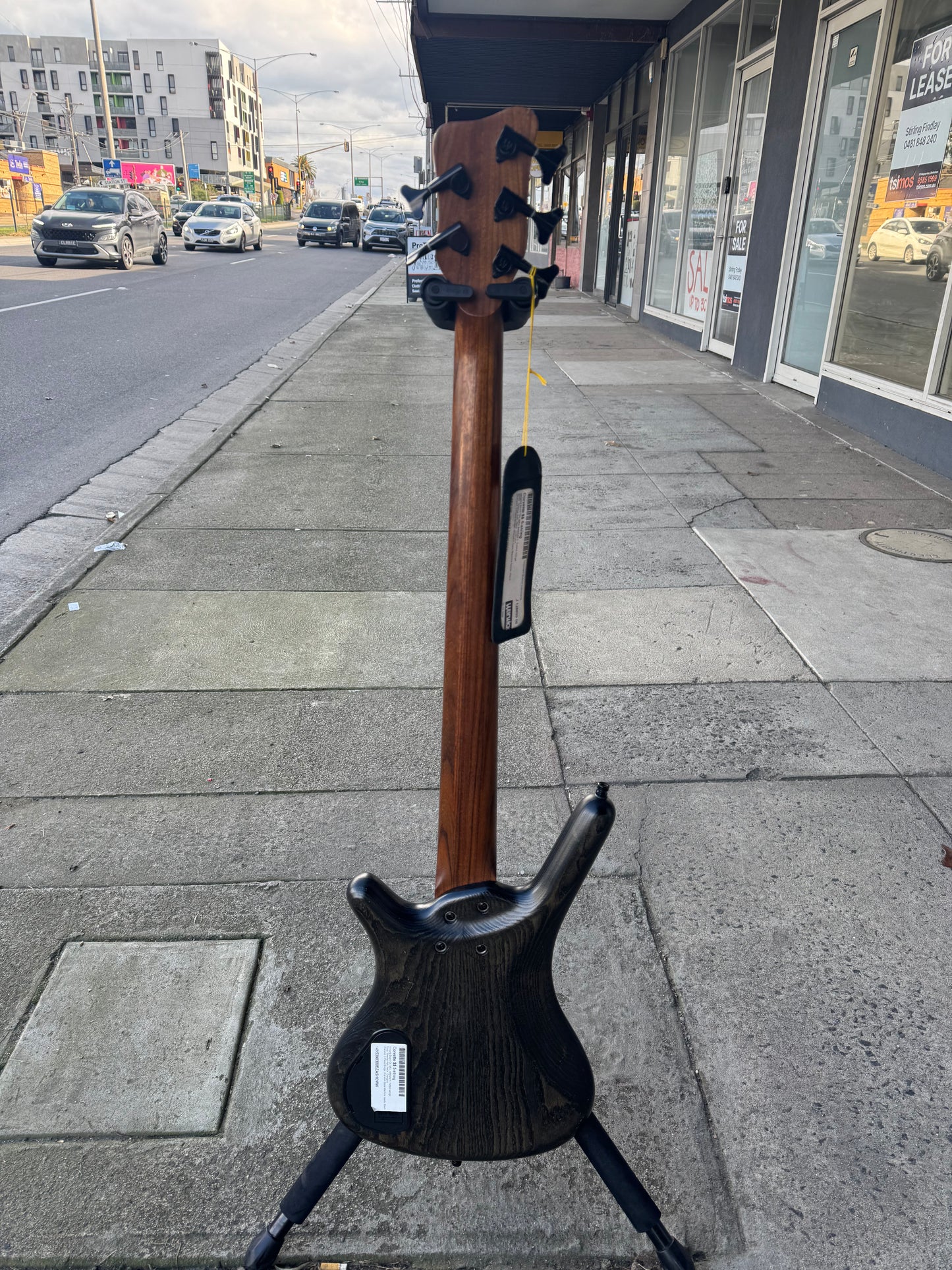Warwick Corvette $$ 5-String Electric Bass Guitar | Trans Black