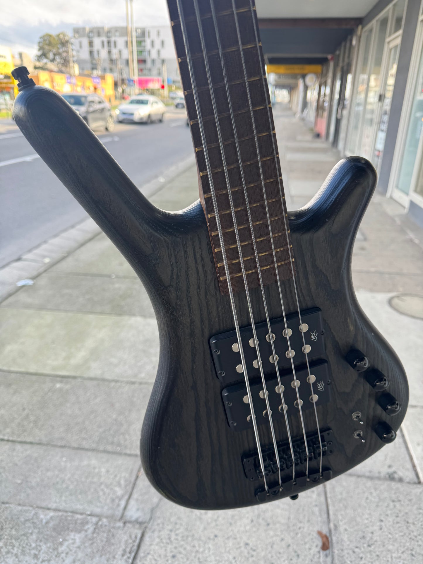 Warwick Corvette $$ 5-String Electric Bass Guitar | Trans Black