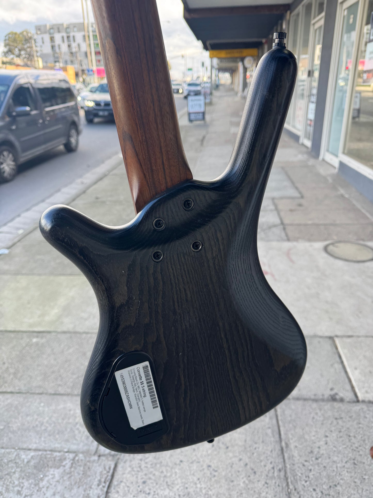 Warwick Corvette $$ 5-String Electric Bass Guitar | Trans Black