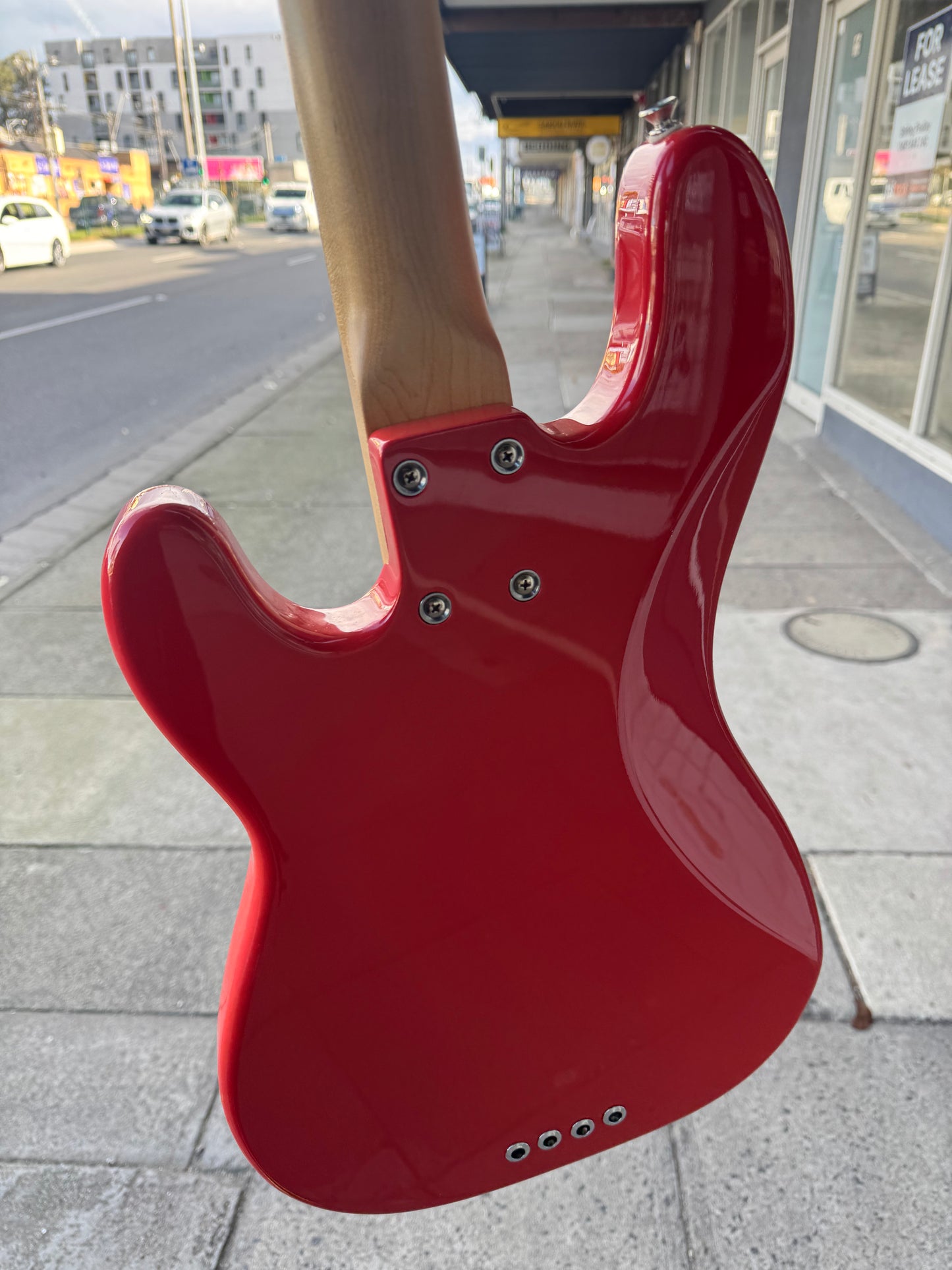 D Lakin P Bass 4-String Electric Bass | Red