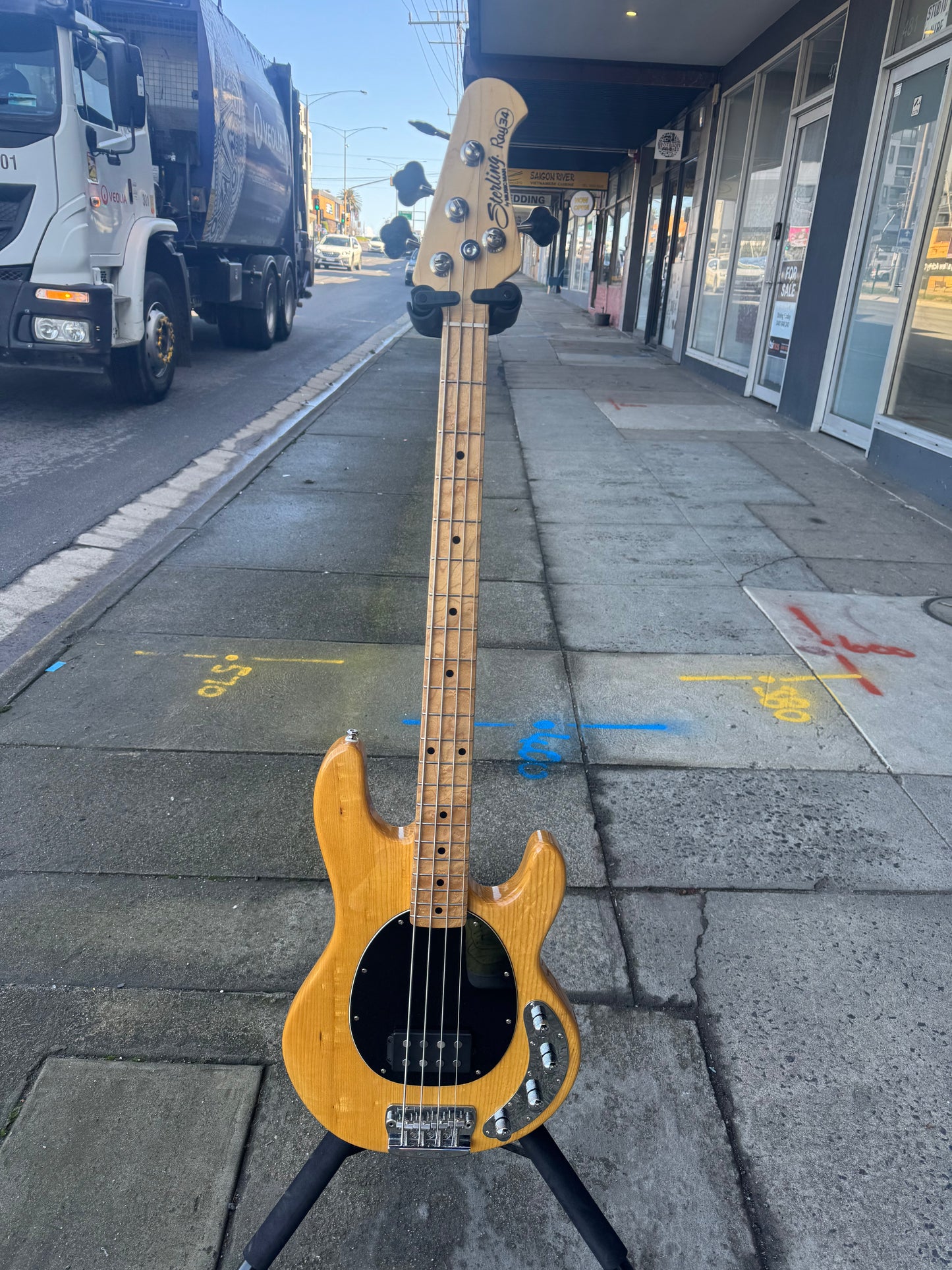 Ernie Ball Sterling by Music Man Ray 34 4-String Bass Guitar | Natural