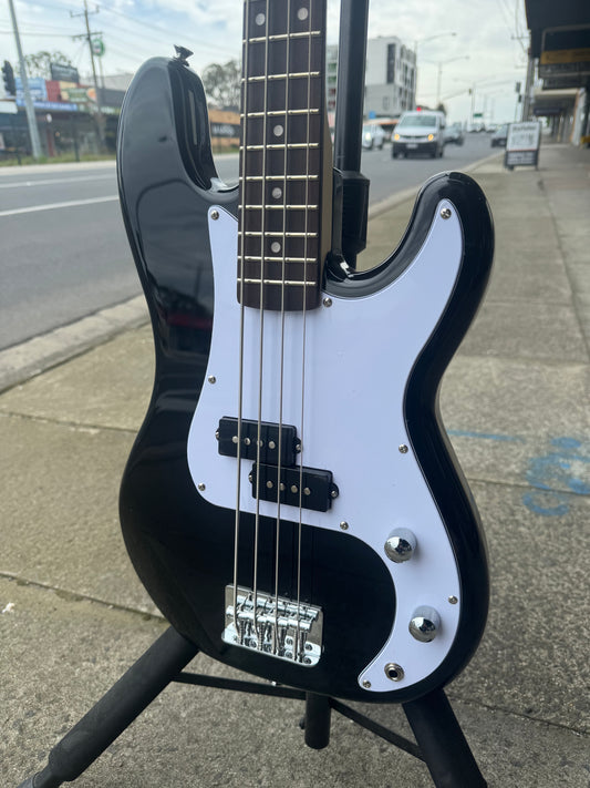 SX P Bass & Amp Package | Black | 3/4 Size