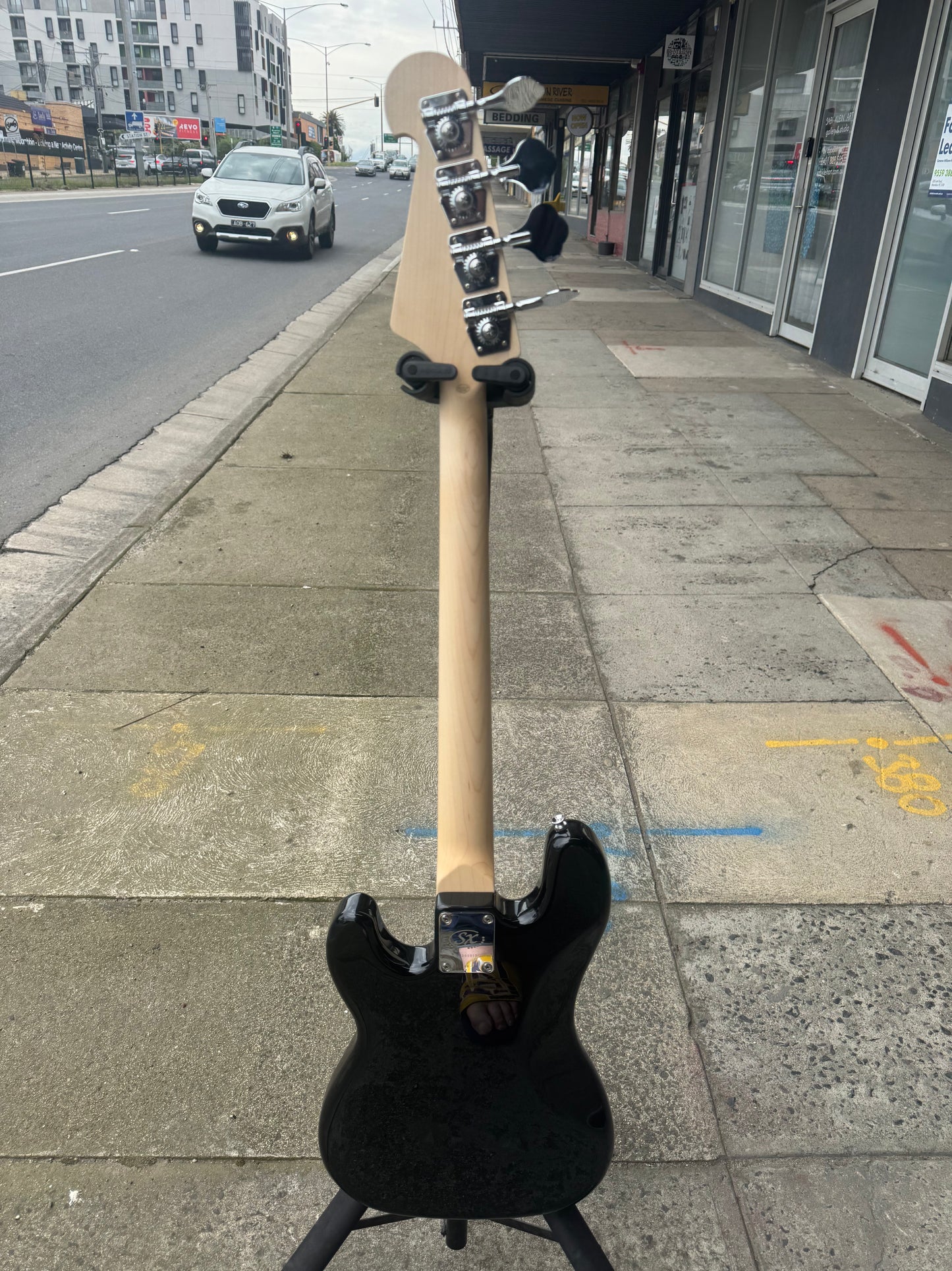 SX P Bass & Amp Package | Black | 3/4 Size